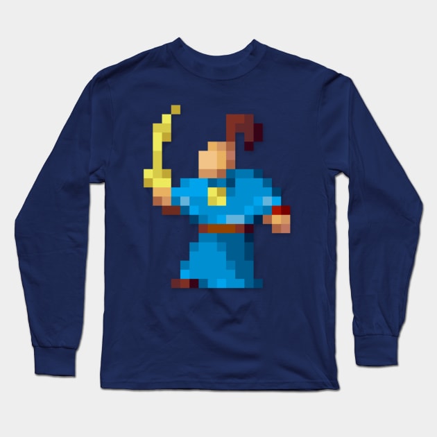 Twinsen low-res pixelart Long Sleeve T-Shirt by JinnPixel